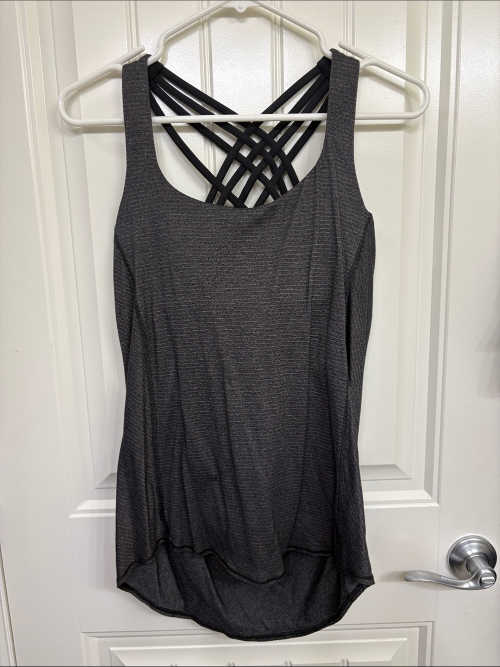 Lululemon Sleeveless Strappy Back Tank Top - Charcoal Gray